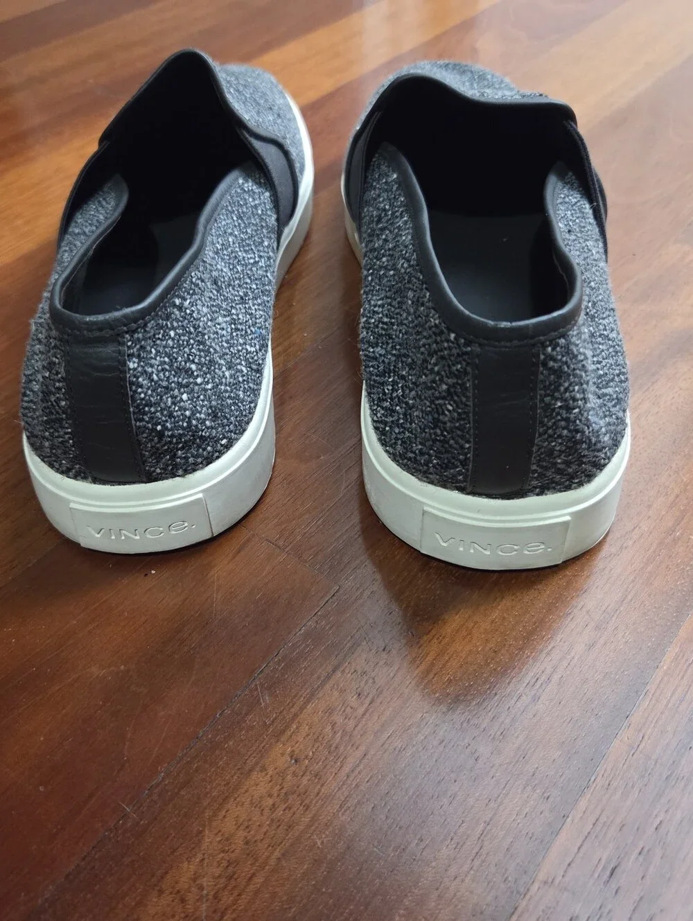 Vince Blair Women's Slip-on Tweed Grey Sneakers, Size 11